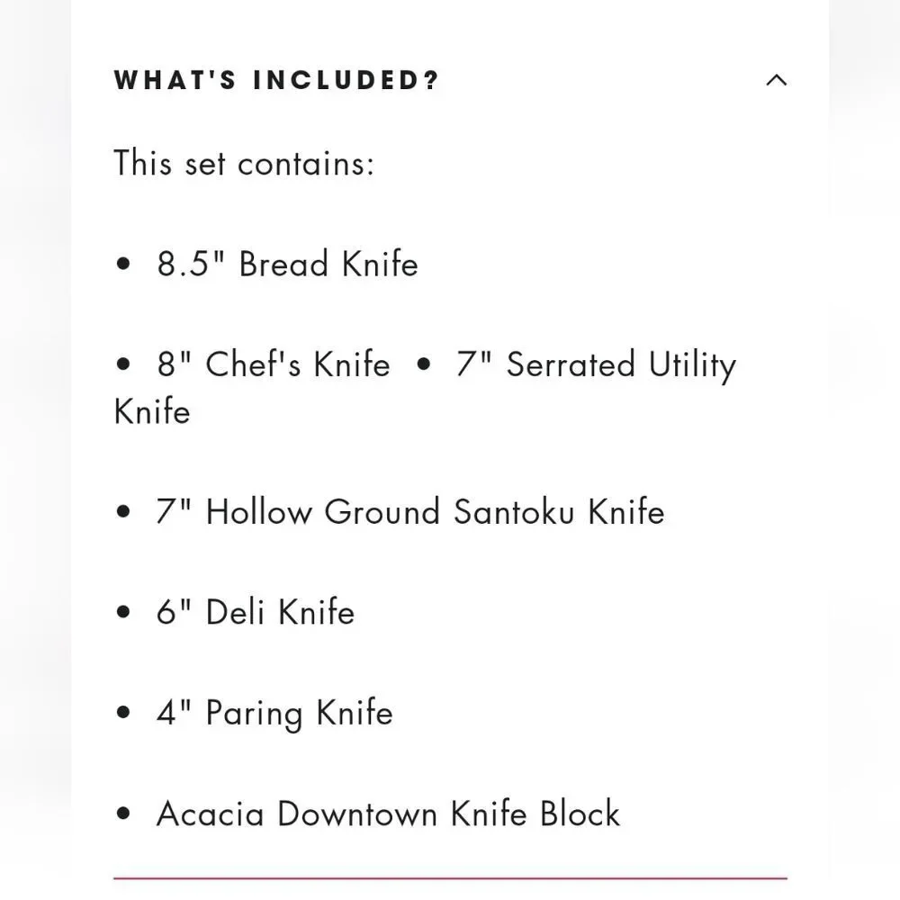 Schmidt Brothers Carbon 6, 7‎ Piece Knife Block Set